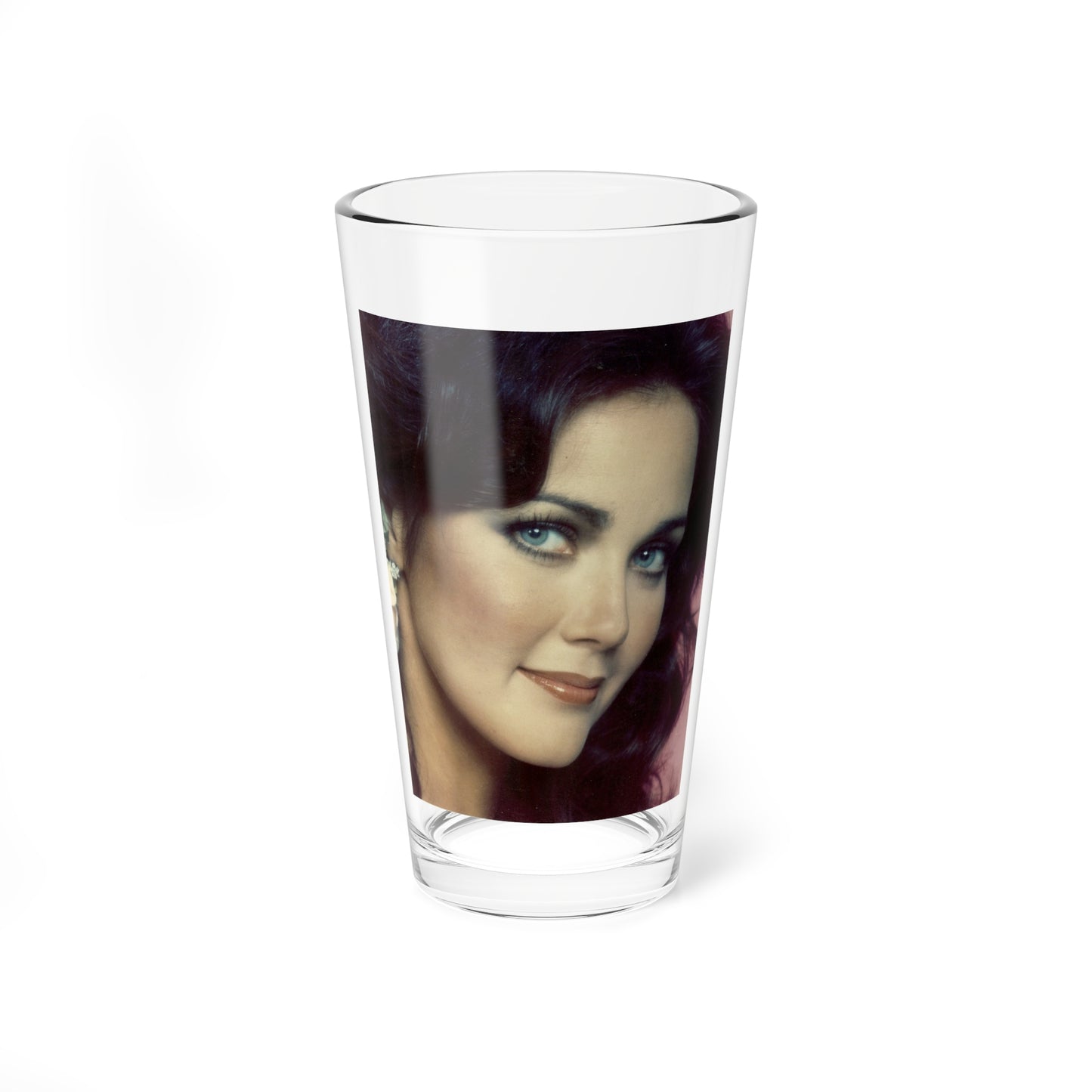 Lynda Carter #268 (Vintage Female Icon) Pint Glass 16oz-16oz-Go Mug Yourself