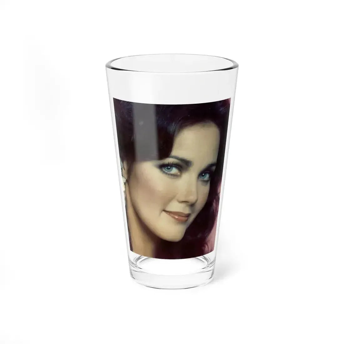 Lynda Carter #268 (Vintage Female Icon) Pint Glass 16oz 16oz - Go Mug Yourself
