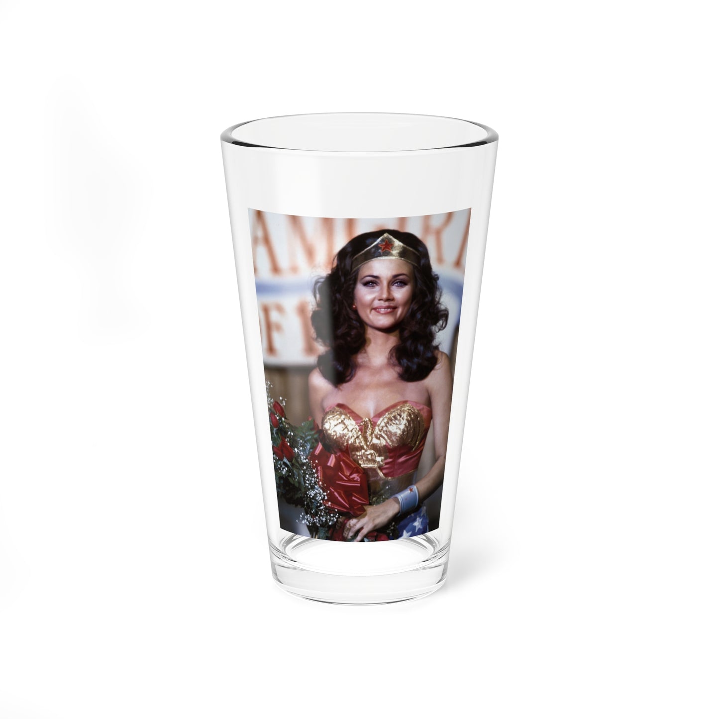 Lynda Carter #269 (Vintage Female Icon) Pint Glass 16oz-16oz-Go Mug Yourself