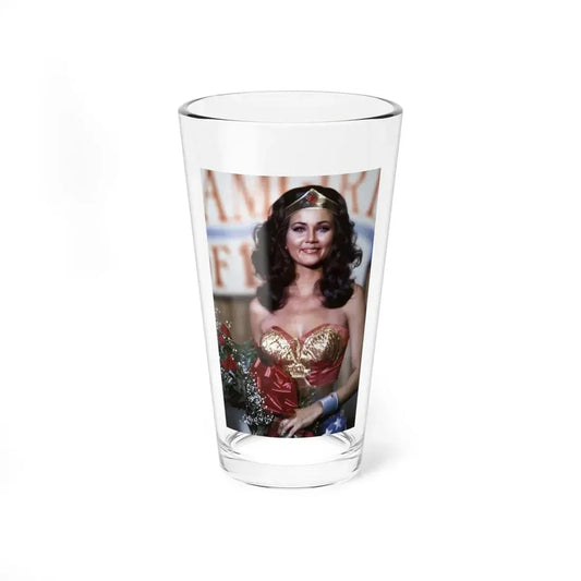 Lynda Carter #269 (Vintage Female Icon) Pint Glass 16oz 16oz - Go Mug Yourself