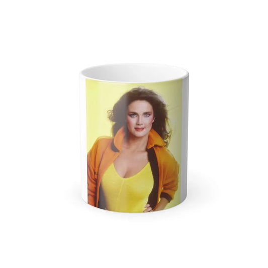 Lynda Carter #270 (Vintage Female Icons) Color Changing Mug 11oz-11oz-Go Mug Yourself