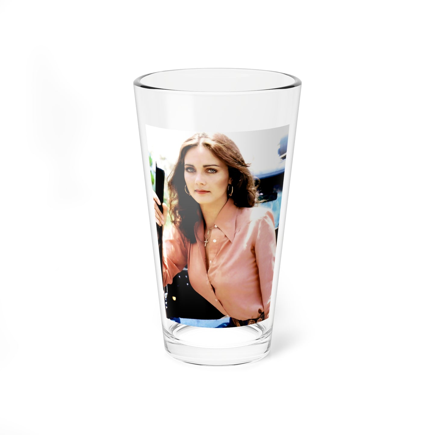 Lynda Carter #275 (Vintage Female Icon) Pint Glass 16oz-16oz-Go Mug Yourself