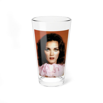 Lynda Carter #278 (Vintage Female Icon) Pint Glass 16oz-16oz-Go Mug Yourself