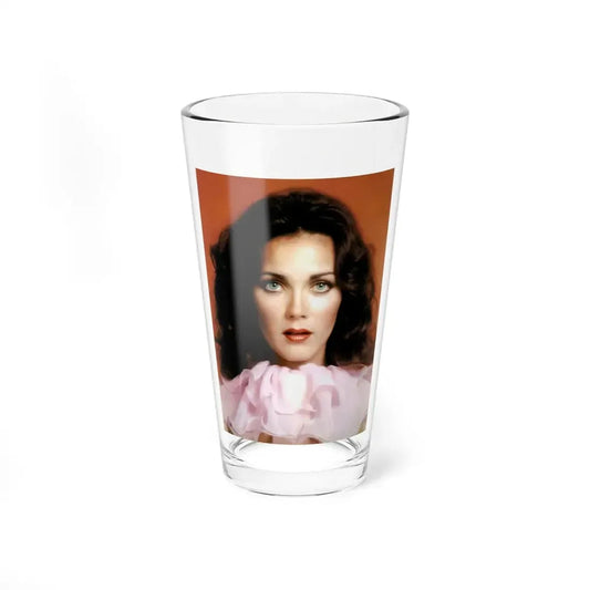 Lynda Carter #278 (Vintage Female Icon) Pint Glass 16oz 16oz - Go Mug Yourself