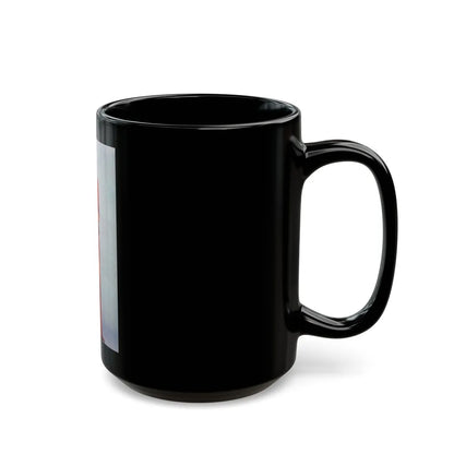 Lynda Carter #279 (Vintage Female Icon) Black Coffee Mug-Go Mug Yourself