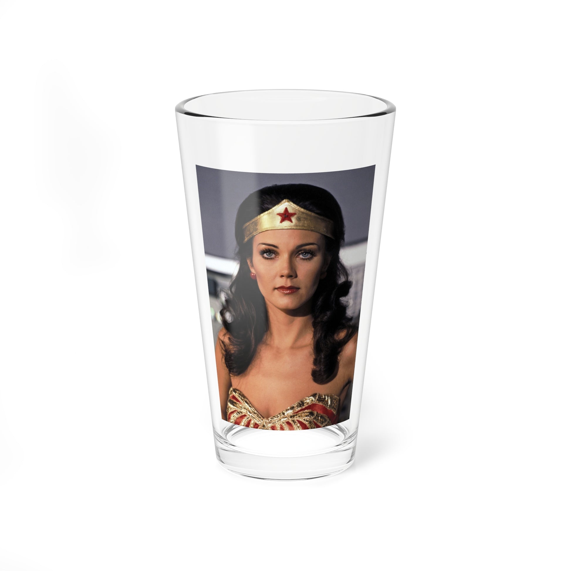 Lynda Carter #283 (Vintage Female Icon) Pint Glass 16oz-16oz-Go Mug Yourself