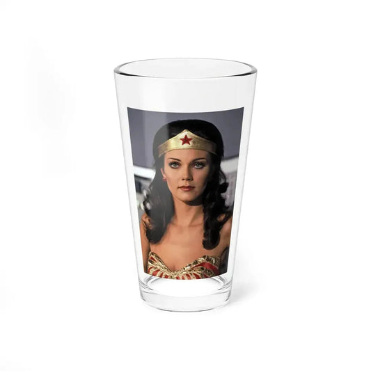 Lynda Carter #283 (Vintage Female Icon) Pint Glass 16oz 16oz - Go Mug Yourself