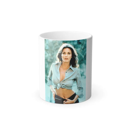 Lynda Carter #68 (Vintage Female Icons) Color Changing Mug 11oz-11oz-Go Mug Yourself