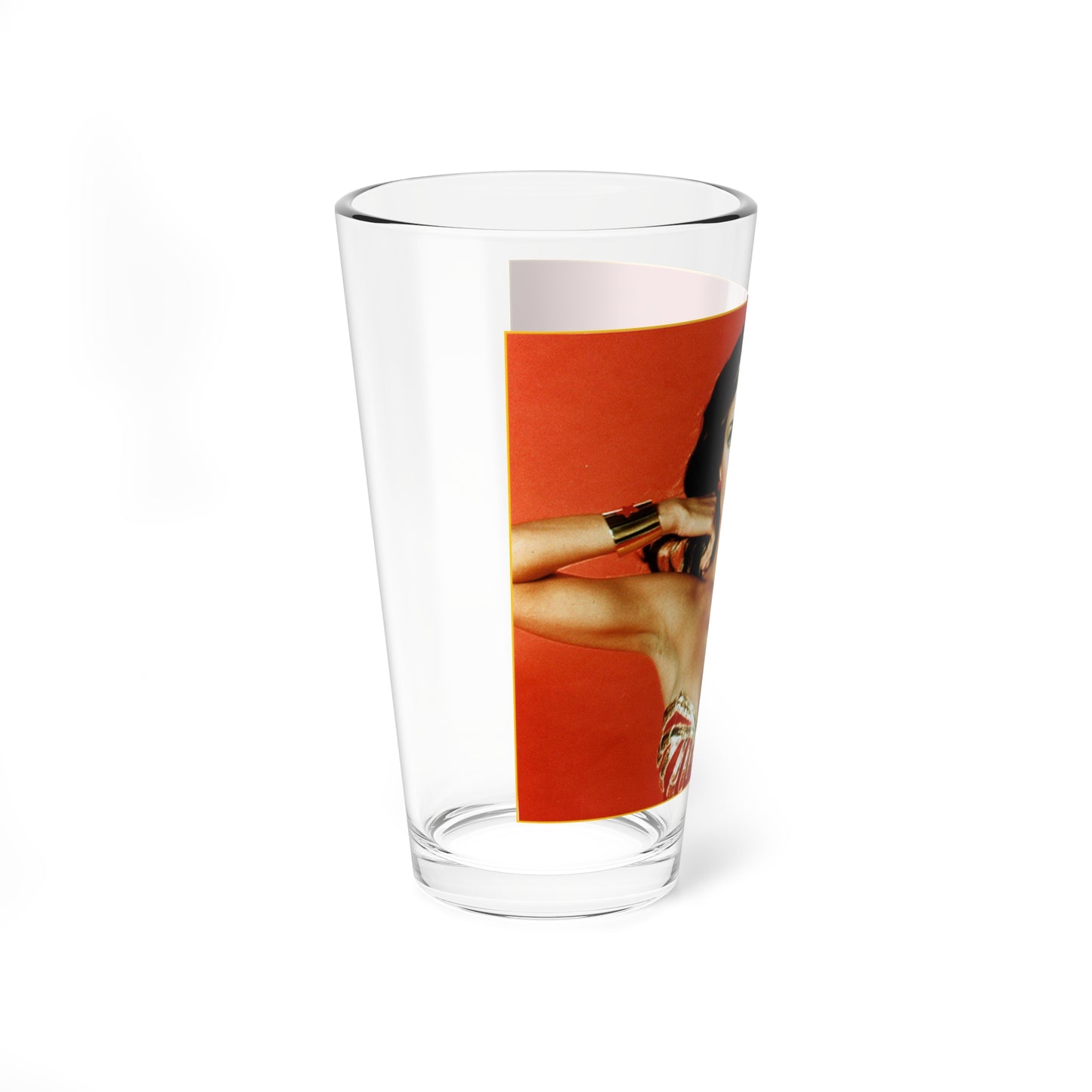 Lynda Carter #86 - Wonder Woman Photo (Vintage Female Icon) Pint Glass 16oz-Go Mug Yourself