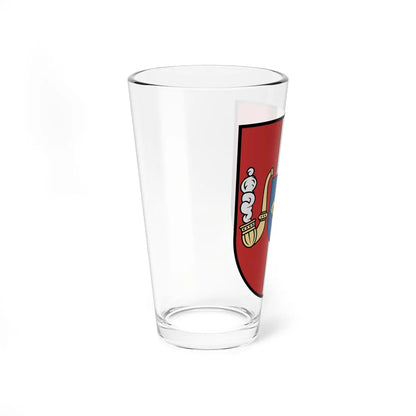 Lysianka Raion coat of arms lesser (Ukraine) (Coat of Arms) Pint Glass 16oz - Go Mug Yourself