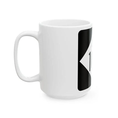 M-100 (Michigan) (Road Sign) White Coffee Mug - Go Mug Yourself