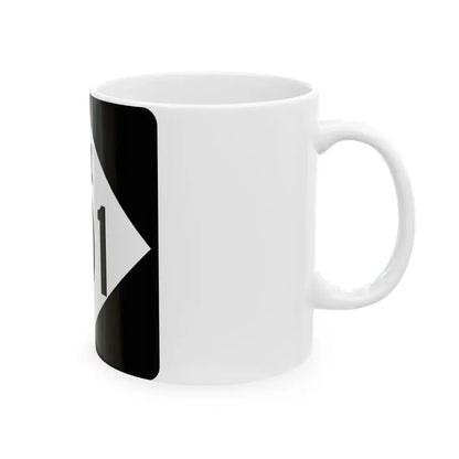 M-101 (Michigan) (Road Sign) White Coffee Mug - Go Mug Yourself