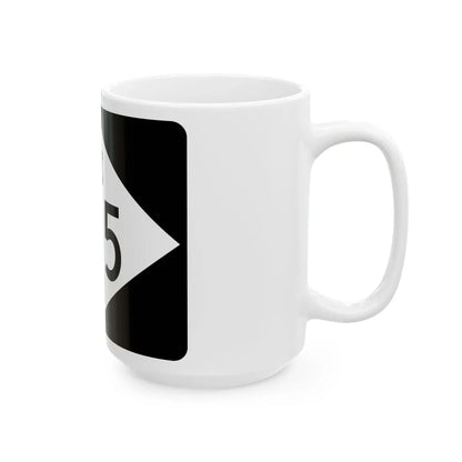 M-105 rectangle (Michigan) (Road Sign) White Coffee Mug - Go Mug Yourself