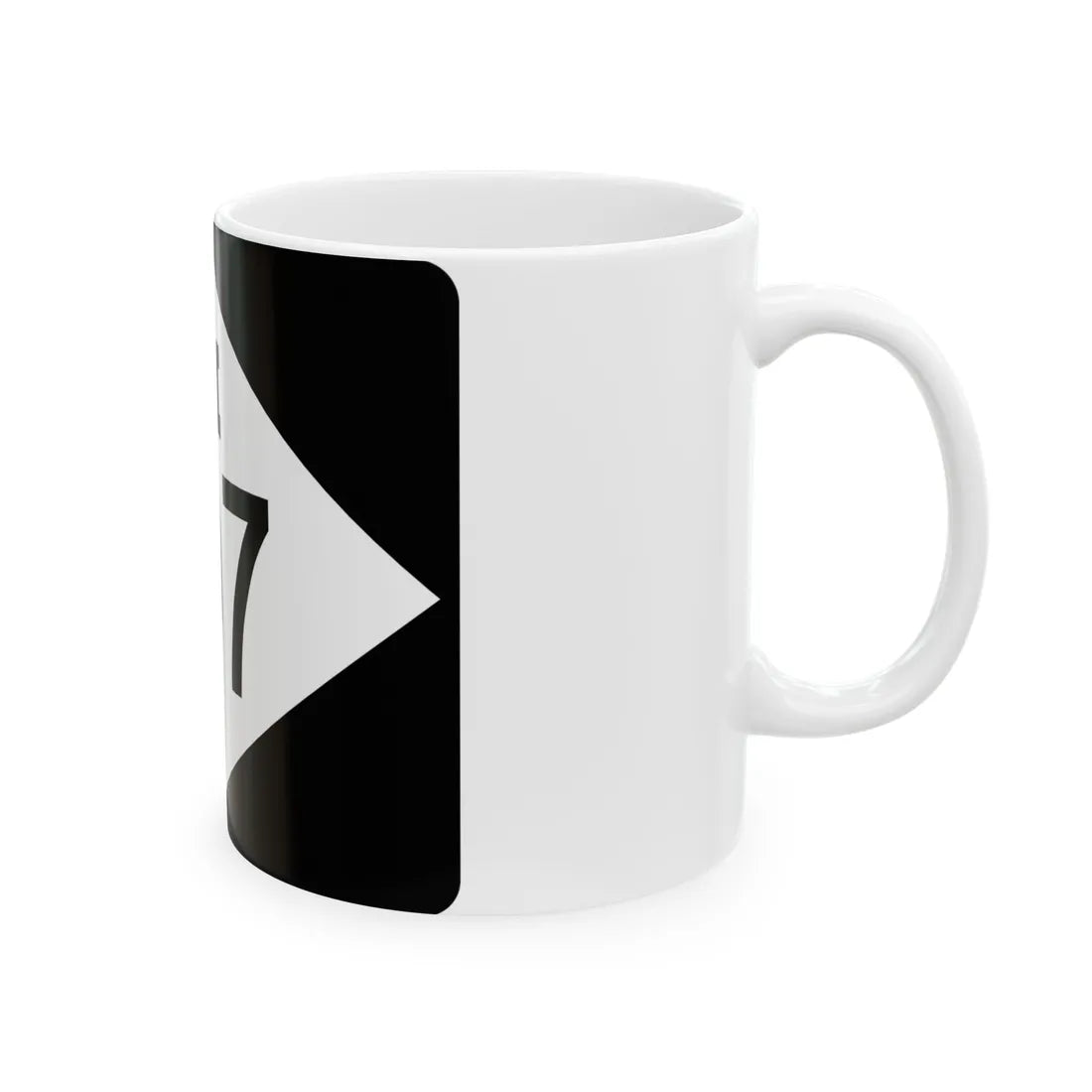 M-107 rectangle (Michigan) (Road Sign) White Coffee Mug - Go Mug Yourself