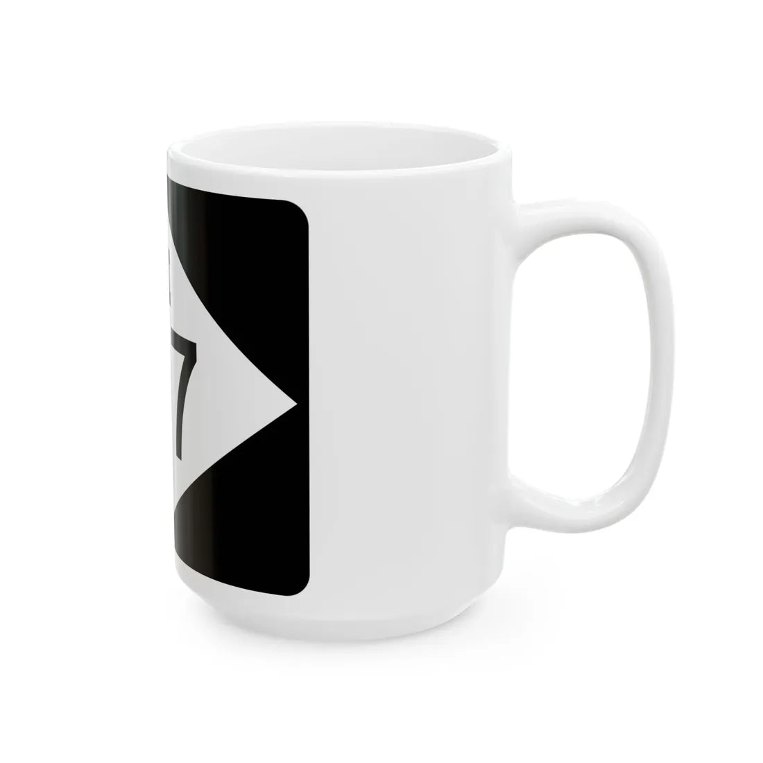 M-107 rectangle (Michigan) (Road Sign) White Coffee Mug - Go Mug Yourself