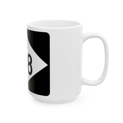 M-108 rectangle (Michigan) (Road Sign) White Coffee Mug - Go Mug Yourself