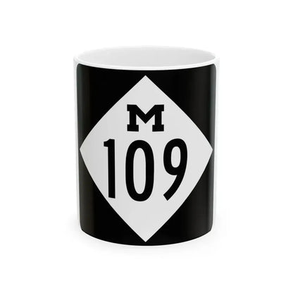 M-109 (Michigan) (Road Sign) White Coffee Mug 11oz - Go Mug Yourself