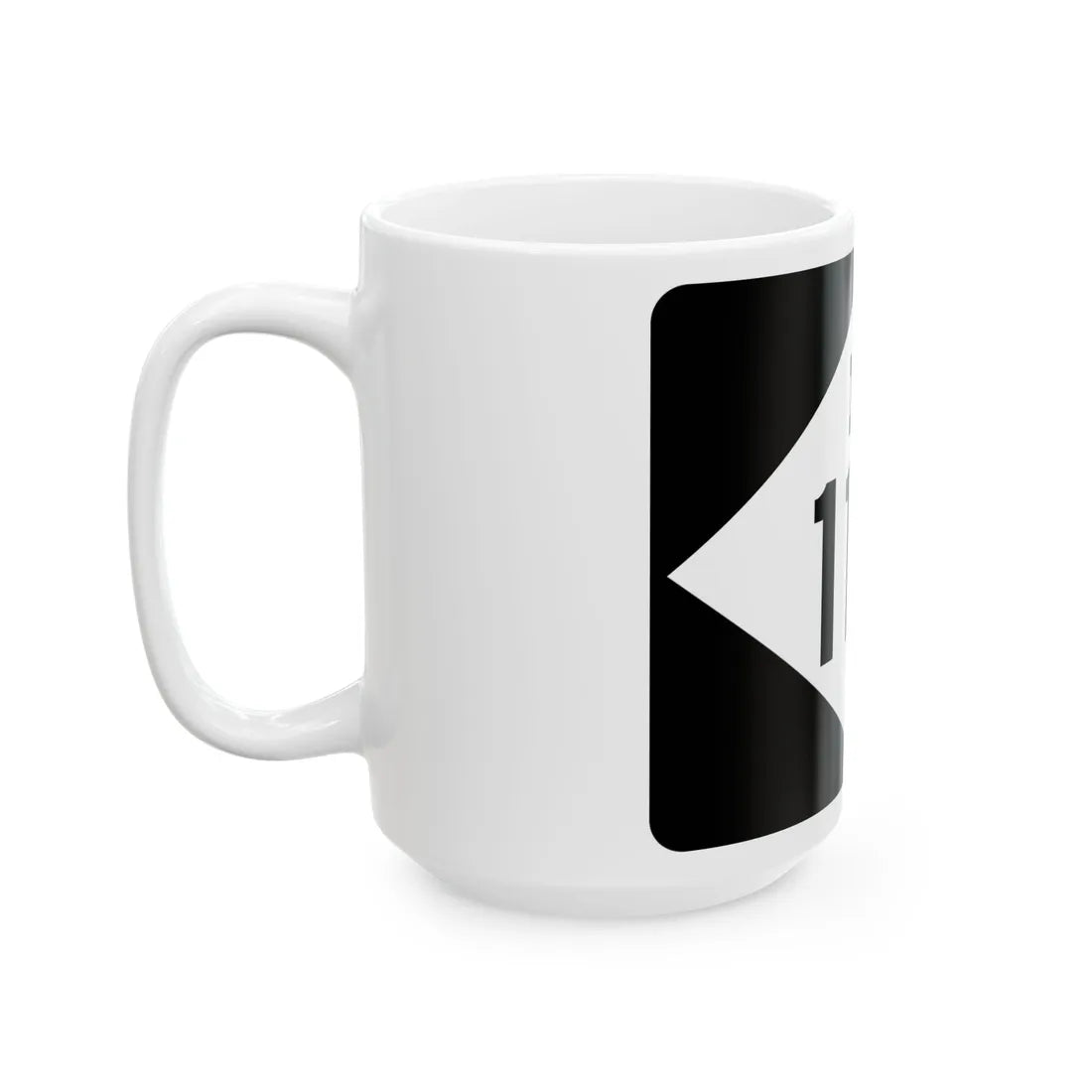 M-110 rectangle (Michigan) (Road Sign) White Coffee Mug - Go Mug Yourself