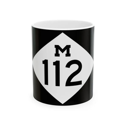 M-112 rectangle (Michigan) (Road Sign) White Coffee Mug 11oz - Go Mug Yourself