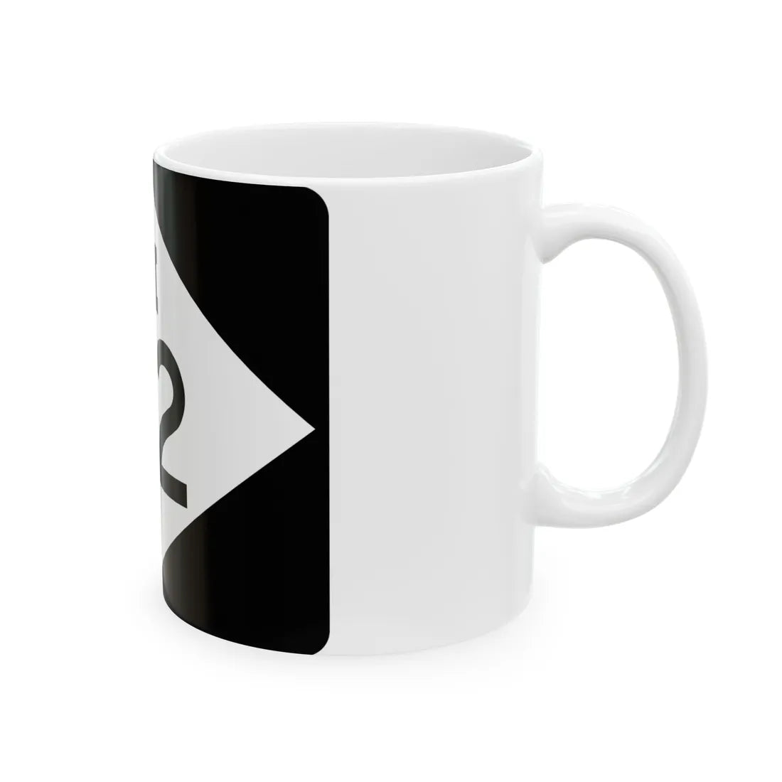 M-112 rectangle (Michigan) (Road Sign) White Coffee Mug - Go Mug Yourself