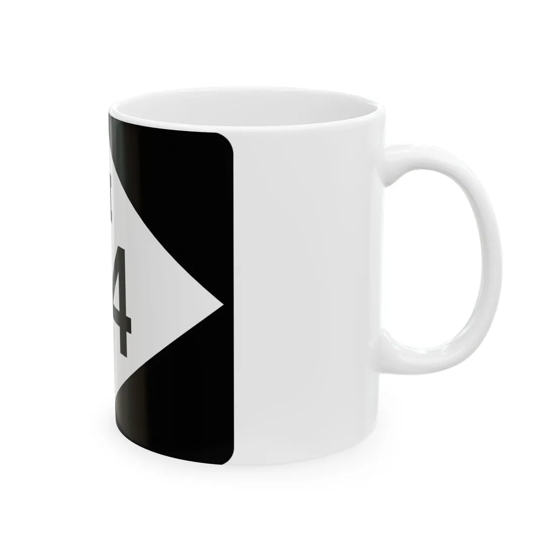 M-114 rectangle (Michigan) (Road Sign) White Coffee Mug - Go Mug Yourself