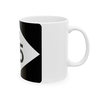 M-115 rectangle (Michigan) (Road Sign) White Coffee Mug - Go Mug Yourself