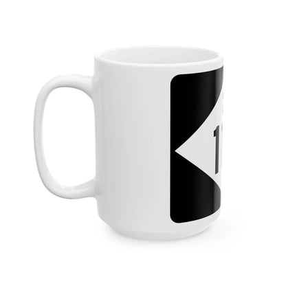 M-118 rectangle (Michigan) (Road Sign) White Coffee Mug - Go Mug Yourself