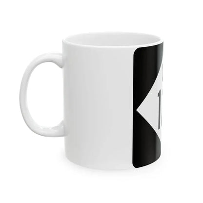 M-123 (Michigan) (Road Sign) White Coffee Mug - Go Mug Yourself