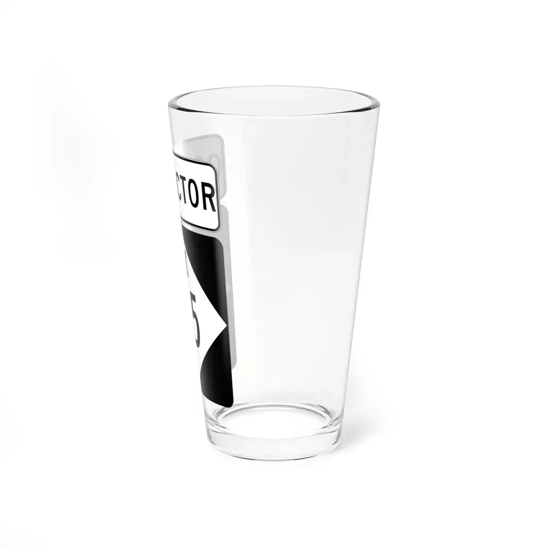 M-125Conn (Michigan) (Road Sign) Pint Glass 16oz - Go Mug Yourself