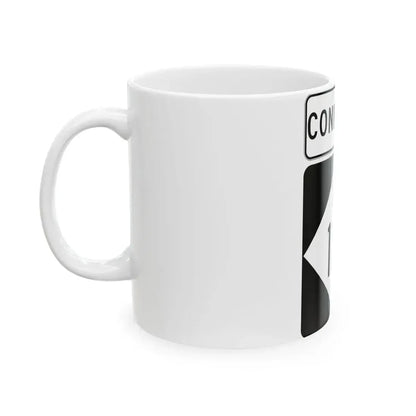 M-125Conn (Michigan) (Road Sign) White Coffee Mug - Go Mug Yourself
