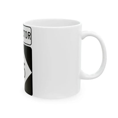 M-125Conn (Michigan) (Road Sign) White Coffee Mug - Go Mug Yourself