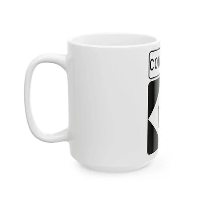 M-125Conn (Michigan) (Road Sign) White Coffee Mug - Go Mug Yourself