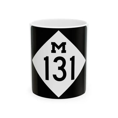M-131 (Michigan) (Road Sign) White Coffee Mug 11oz - Go Mug Yourself