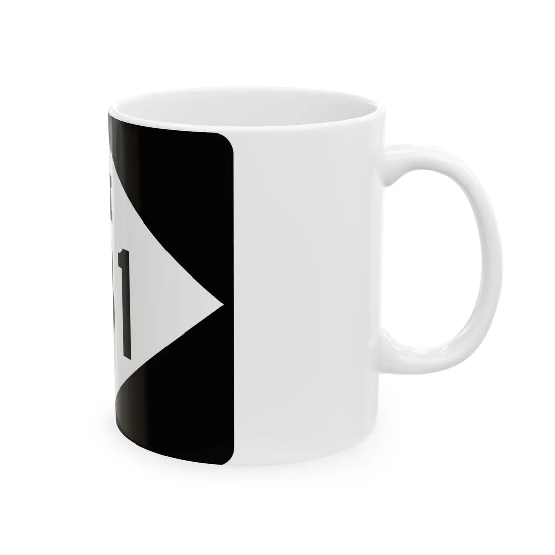 M-131 rectangle (Michigan) (Road Sign) White Coffee Mug - Go Mug Yourself