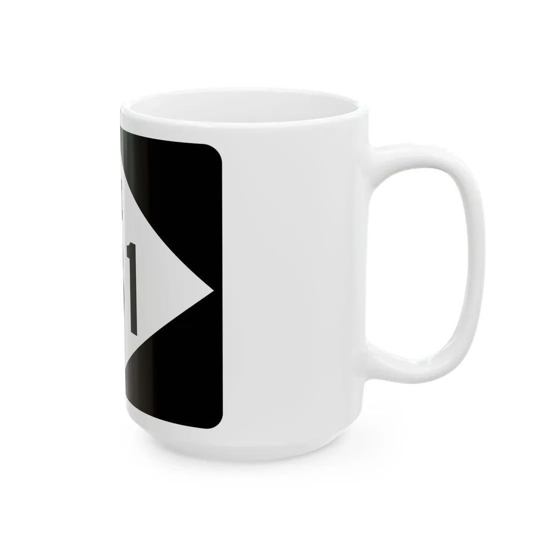 M-131 rectangle (Michigan) (Road Sign) White Coffee Mug - Go Mug Yourself