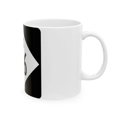 M-136 (Michigan) (Road Sign) White Coffee Mug - Go Mug Yourself