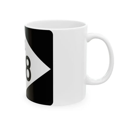M-138 rectangle (Michigan) (Road Sign) White Coffee Mug - Go Mug Yourself