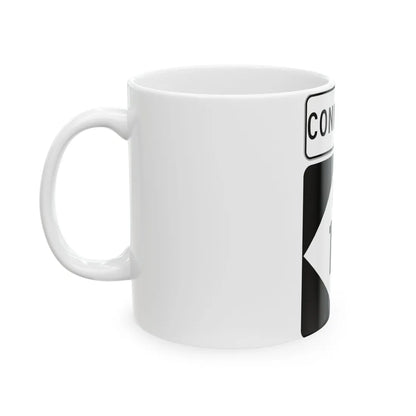 M-13Conn (Michigan) (Road Sign) White Coffee Mug - Go Mug Yourself
