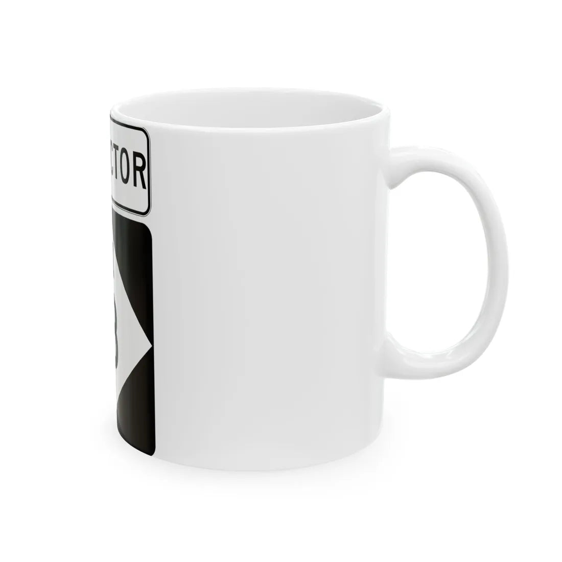 M-13Conn (Michigan) (Road Sign) White Coffee Mug - Go Mug Yourself