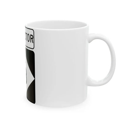 M-13Conn (Michigan) (Road Sign) White Coffee Mug - Go Mug Yourself