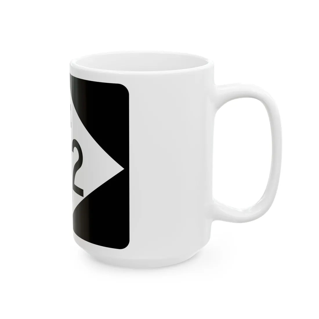 M-142 rectangle (Michigan) (Road Sign) White Coffee Mug - Go Mug Yourself
