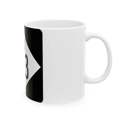 M-143 (Michigan) (Road Sign) White Coffee Mug - Go Mug Yourself