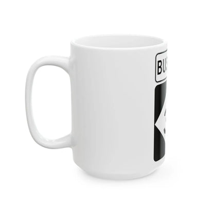 M-32Bus (Michigan) (Road Sign) White Coffee Mug - Go Mug Yourself
