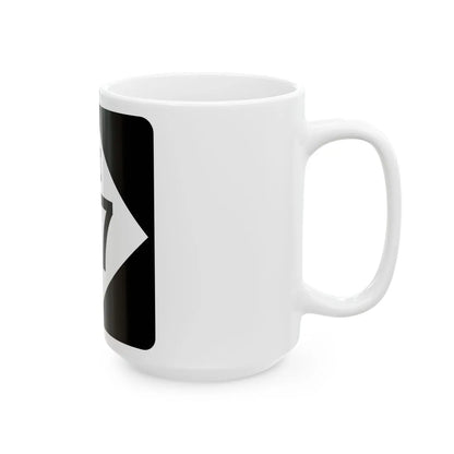 M-37 (Michigan) (Road Sign) White Coffee Mug - Go Mug Yourself