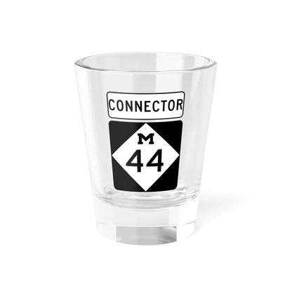 M-44Conn (Michigan) (Road Sign) Shot Glass 1.5oz 1.5oz - Go Mug Yourself