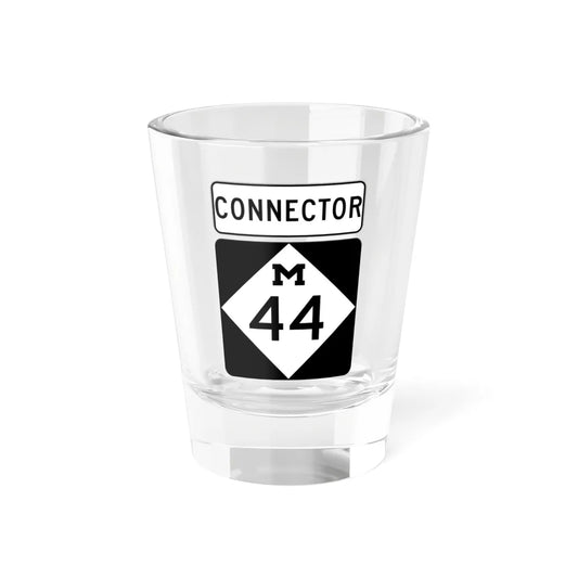 M-44Conn (Michigan) (Road Sign) Shot Glass 1.5oz 1.5oz - Go Mug Yourself