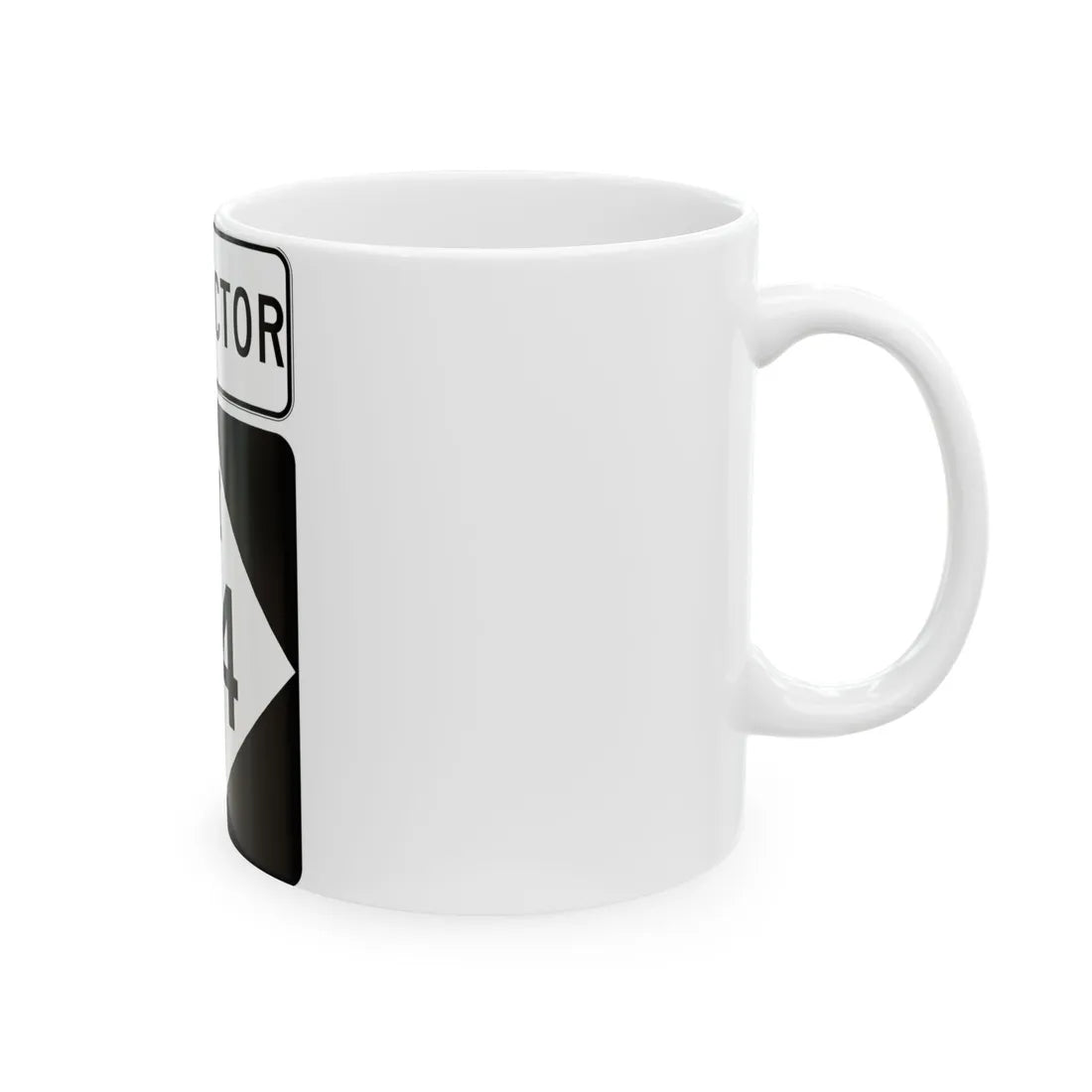 M-44Conn (Michigan) (Road Sign) White Coffee Mug - Go Mug Yourself