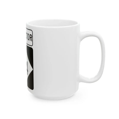 M-44Conn (Michigan) (Road Sign) White Coffee Mug - Go Mug Yourself