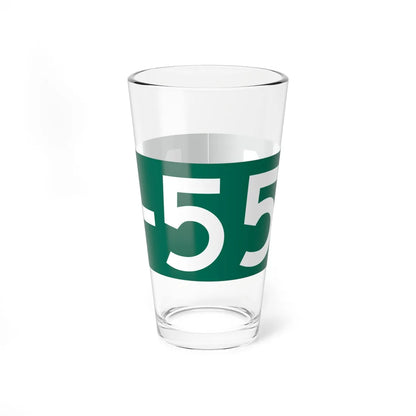 M-554 blade (Michigan) (Road Sign) Pint Glass 16oz 16oz - Go Mug Yourself