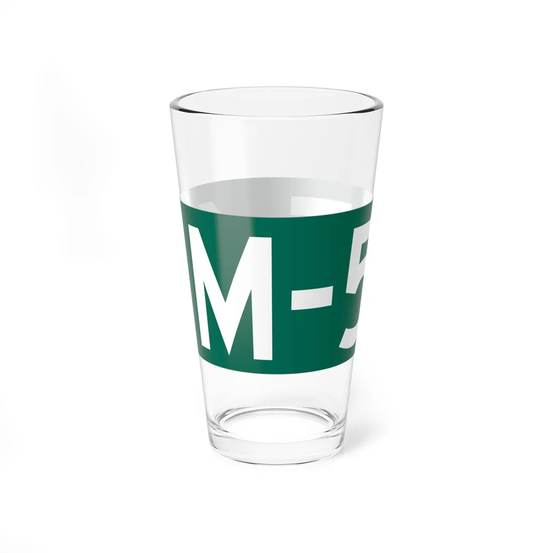 M-554 blade (Michigan) (Road Sign) Pint Glass 16oz - Go Mug Yourself